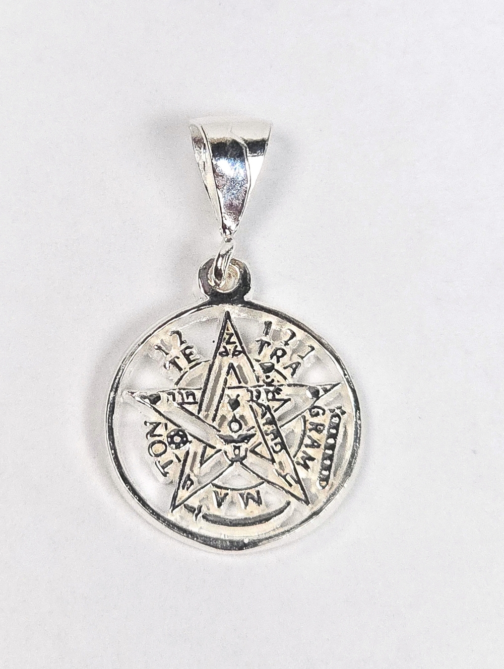 Tetragrammaton Protection Amulet Pendant Protection 925 Sterling Silver